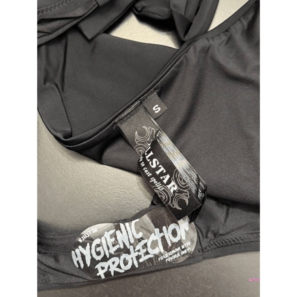 NWT Killstar Elaina Two-Piece Black Bikini SM - Picture 12 of 16